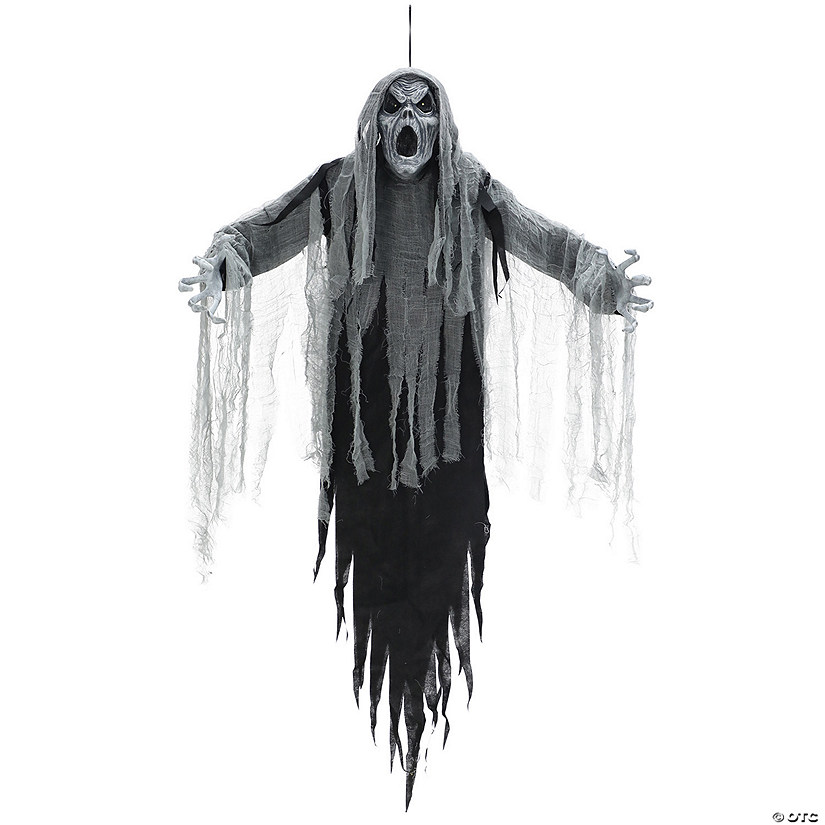 60" Ghostly Howling Phantom Hanging Halloween Decoration Image