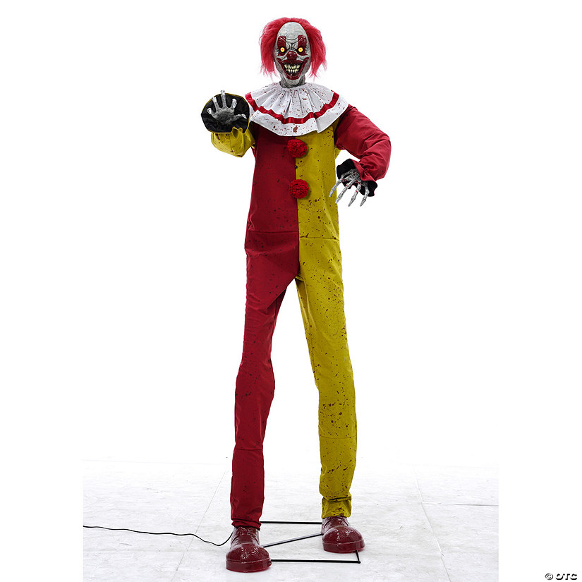 7' Pesky the Clown Animated Halloween Decoration Image