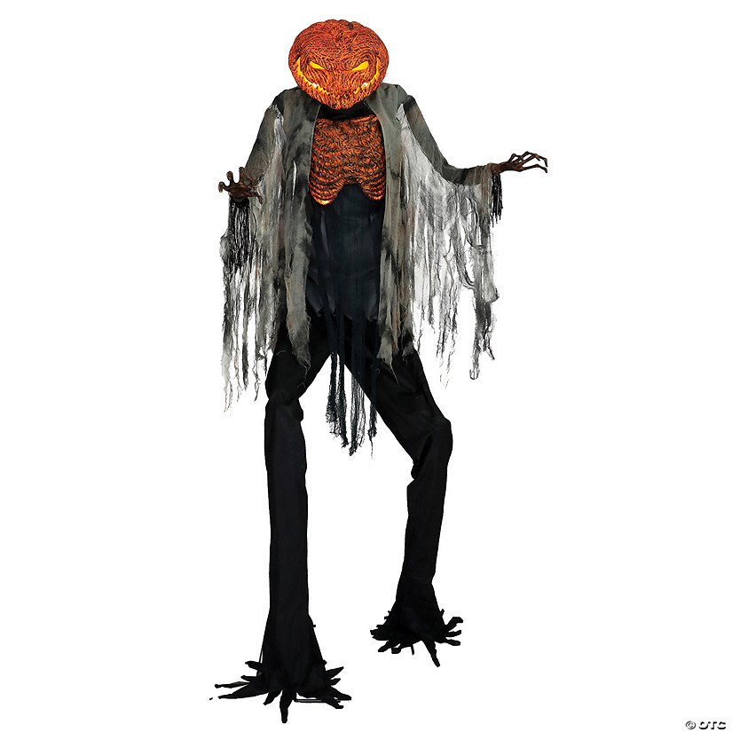 7' Scorched Scarecrow with Flamelight Animated Prop Image