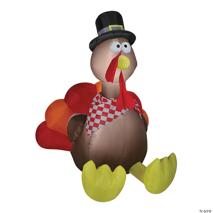 72&quot; Blow Up Inflatable Turkey Outdoor Yard Decoration Image