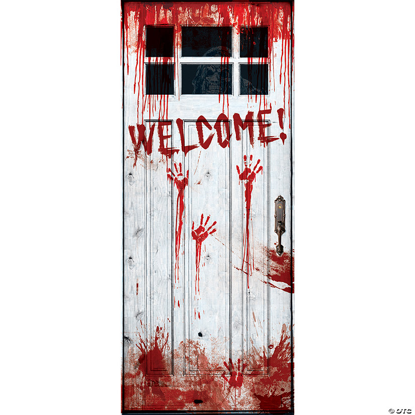 72" x 30" Bloody Welcome Door Cover Image