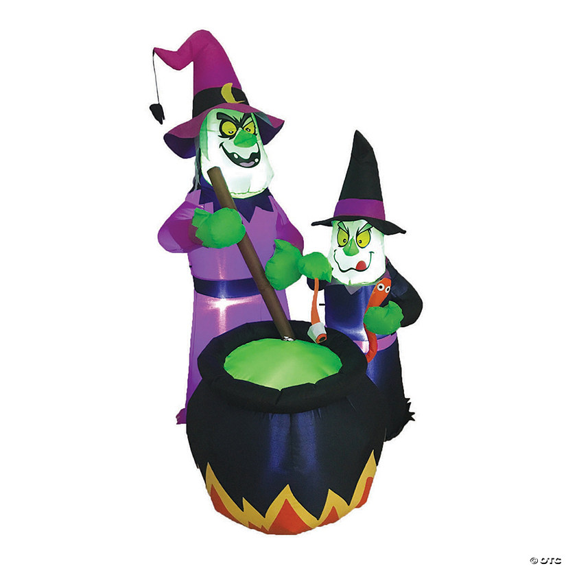 73" Blow Up Inflatable Witches Brew Outdoor Halloween Yard Decoration Image
