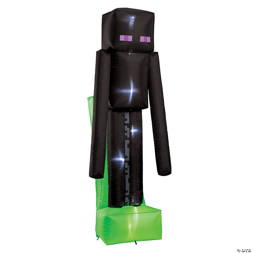 8 Ft. 5" Blowup Inflatable Minecraft&#8482; Enderman with Built-In LED Lights Halloween Yard Decoration Image