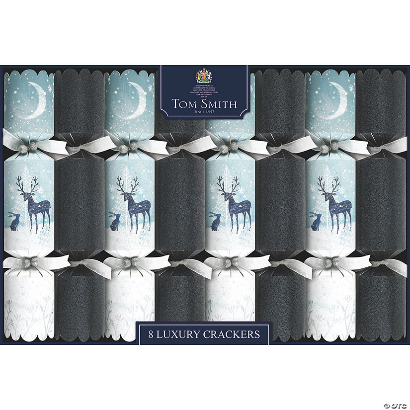 8" Tom Smith Moonlight Luxury Christmas Party Crackers - 8 Pc. Image