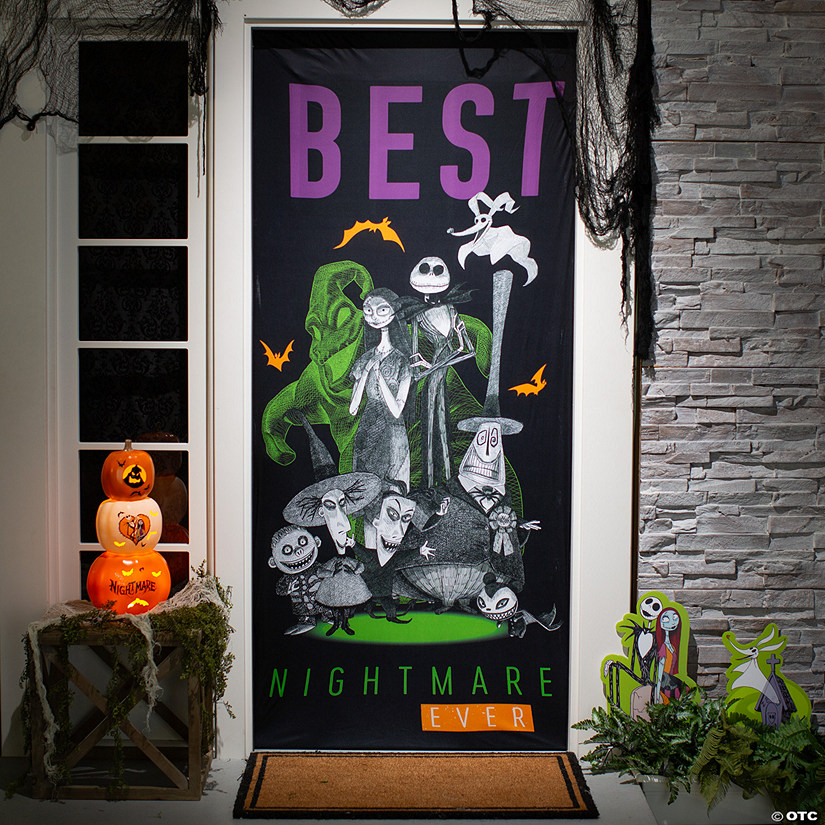 80" The Nightmare Before Christmas&#8482; Best Nightmare Ever Halloween Door Decoration Image
