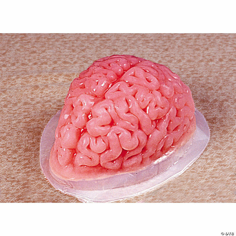 9 3/4" Brain-Shaped Clear Gelatin Mold Image