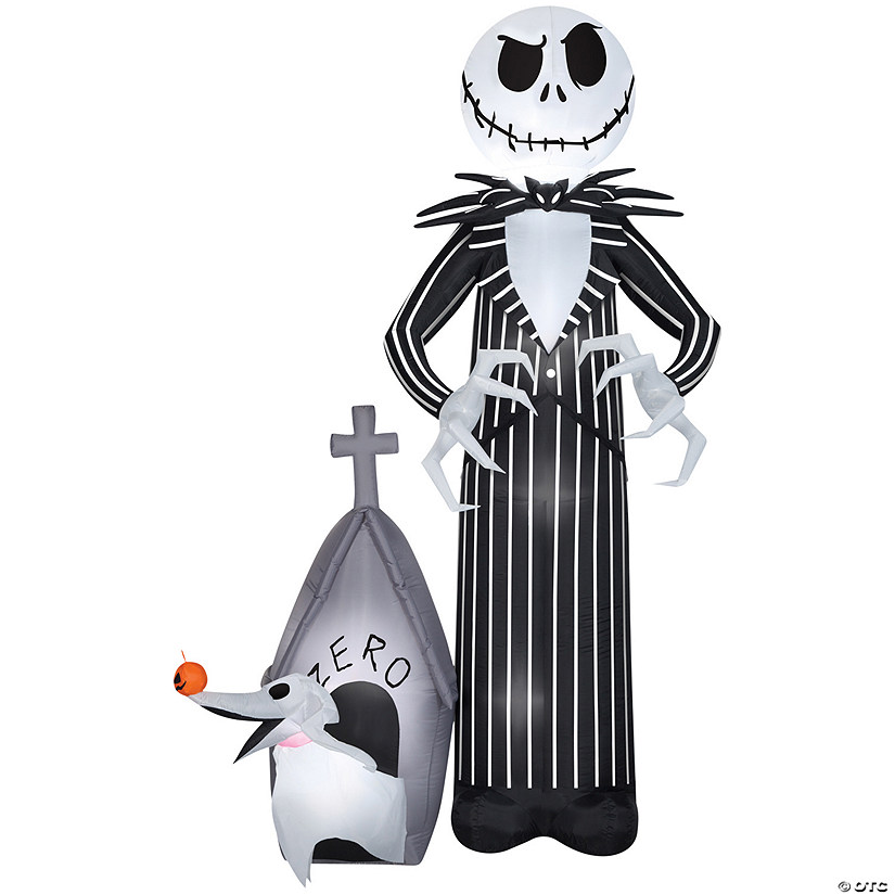 9 Ft. Airblown<sup>&#174; </sup>Inflatable The Nightmare Before Christmas Jack Skellington & Zero Outdoor Yard Decoration Image