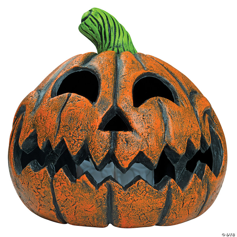 9" Happy Pumpkin Jack-o-Lantern Decoration Image