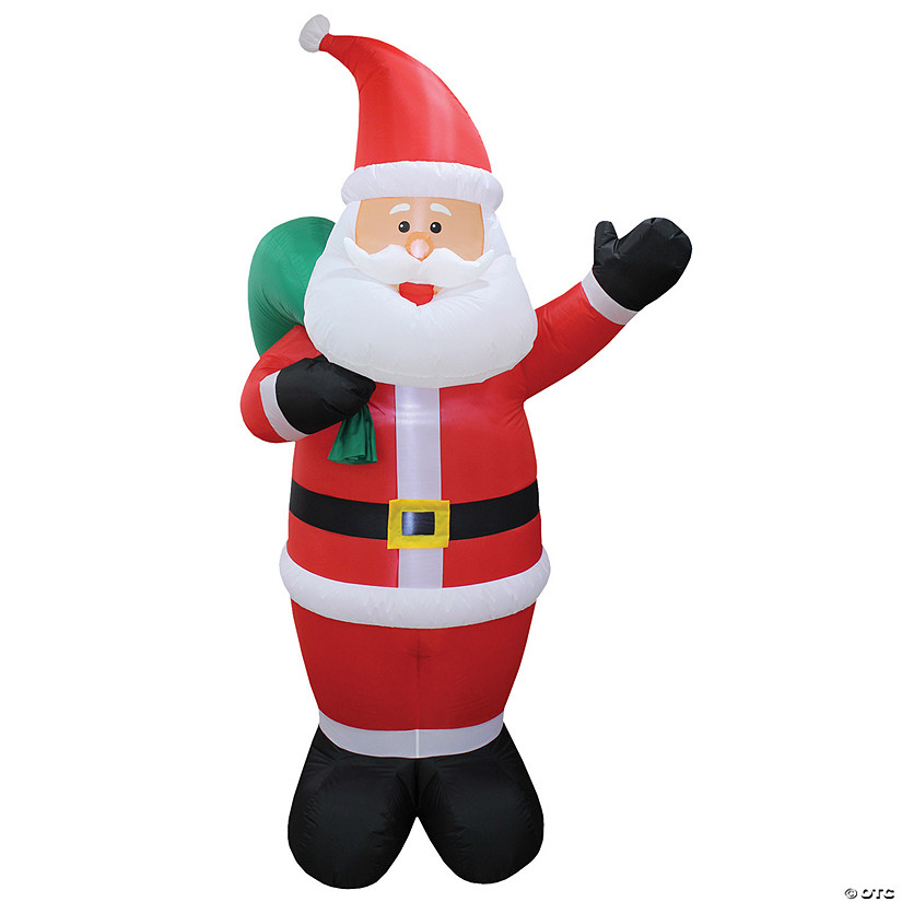 96" Blow Up Inflatable Santa Outdoor Yard Decoration Image