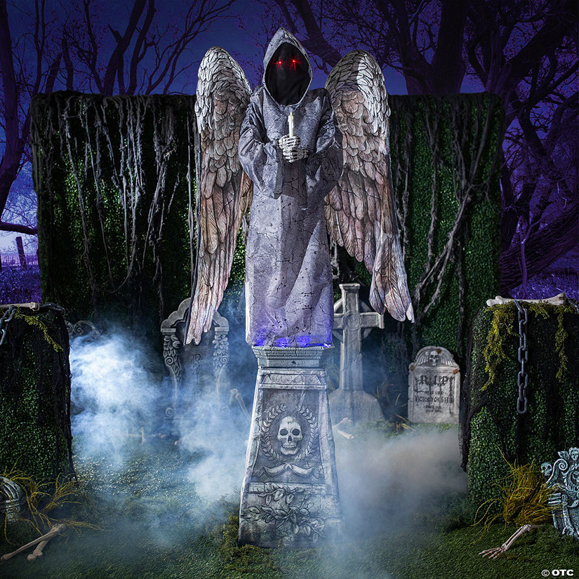 96" Cemetery Angel Animated Halloween Prop Image