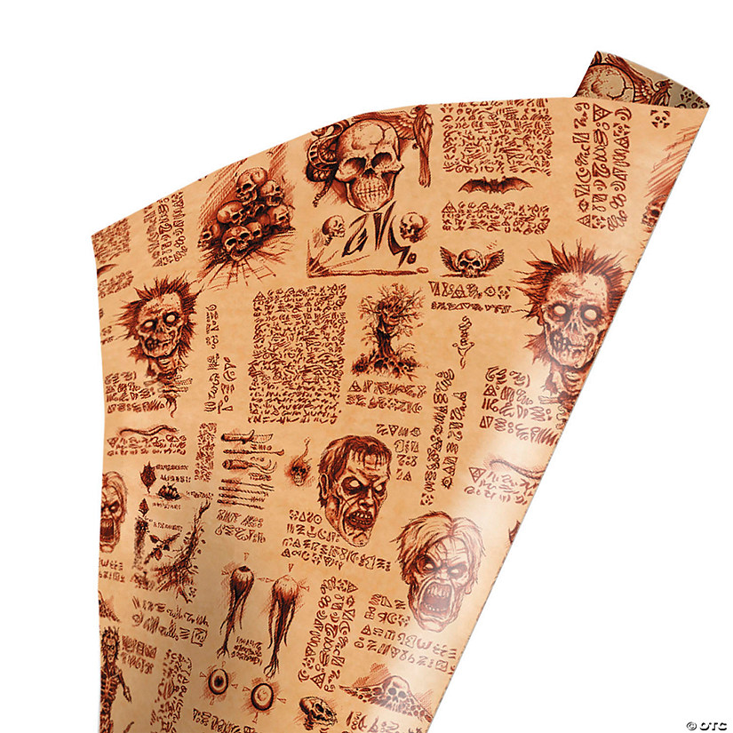 96" x 30" Wrapped in Terror Evil Dead 2&#8482; Necronomicon Wrapping Paper Image