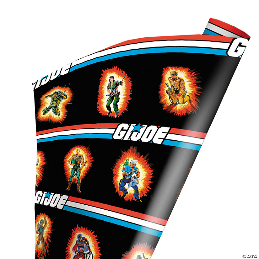 96" x 30" Wrapped in Terror G.I. Joe Heroes Wrapping Paper Image