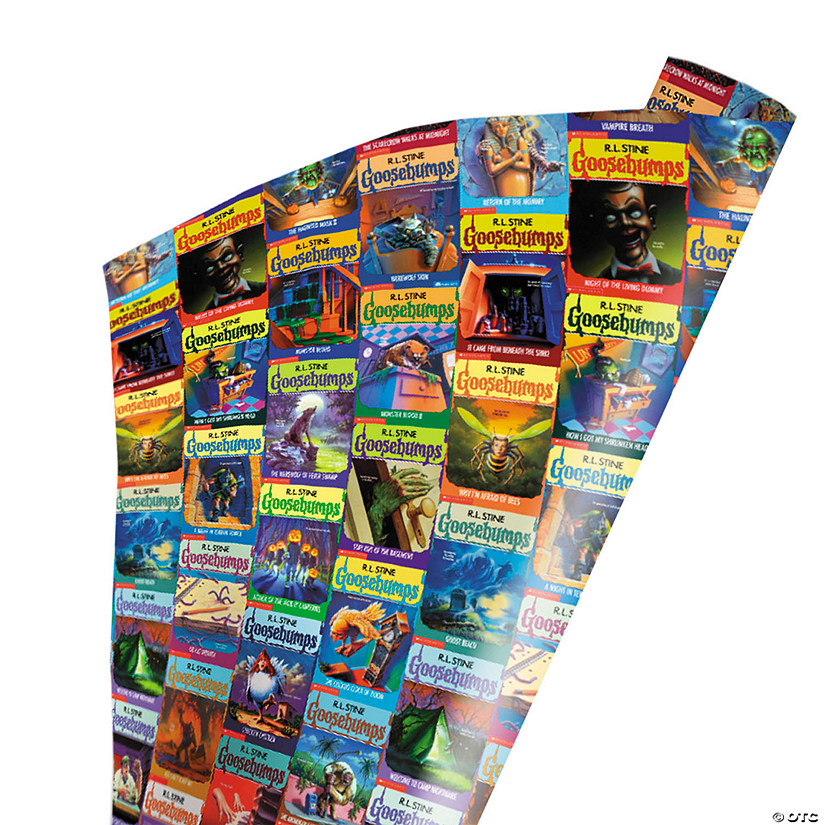 96" x 30" Wrapped in Terror Goosebumps&#8482; Reader Beware Wrapping Paper Image