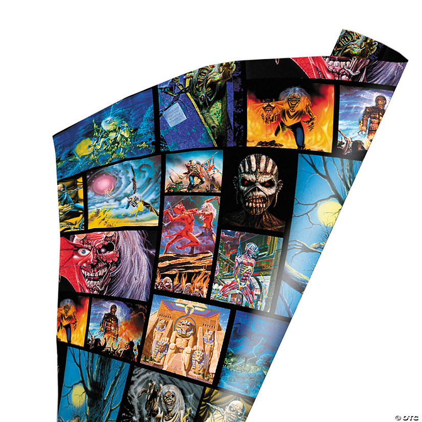 96" x 30" Wrapped in Terror Iron Maiden Legacy Wrapping Paper Image