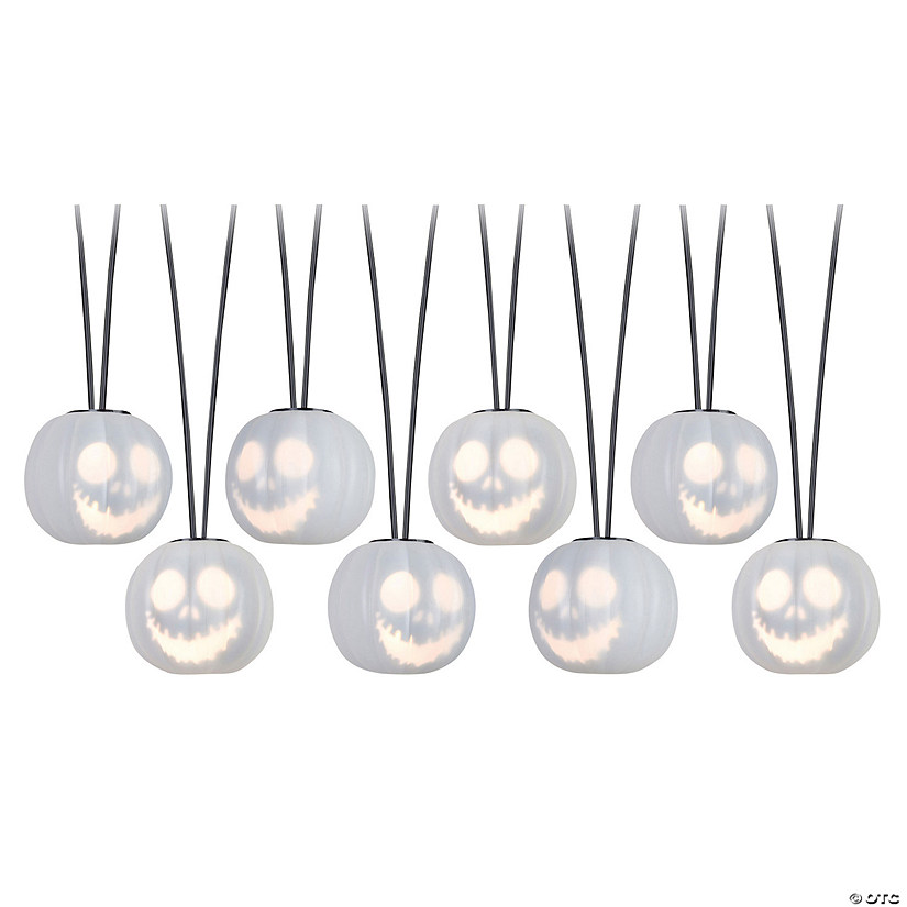 98" Jack Skellington EmoteGlow White Light String Musical w/Vocals Halloween Decoration Image
