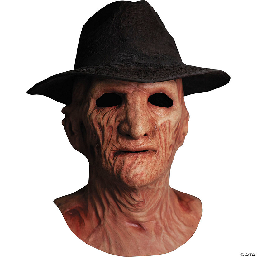 A Nightmare on Elm Street 2: Freddy's Revenge&#8482; Deluxe Freddy Krueger Mask with Fedora Hat Image