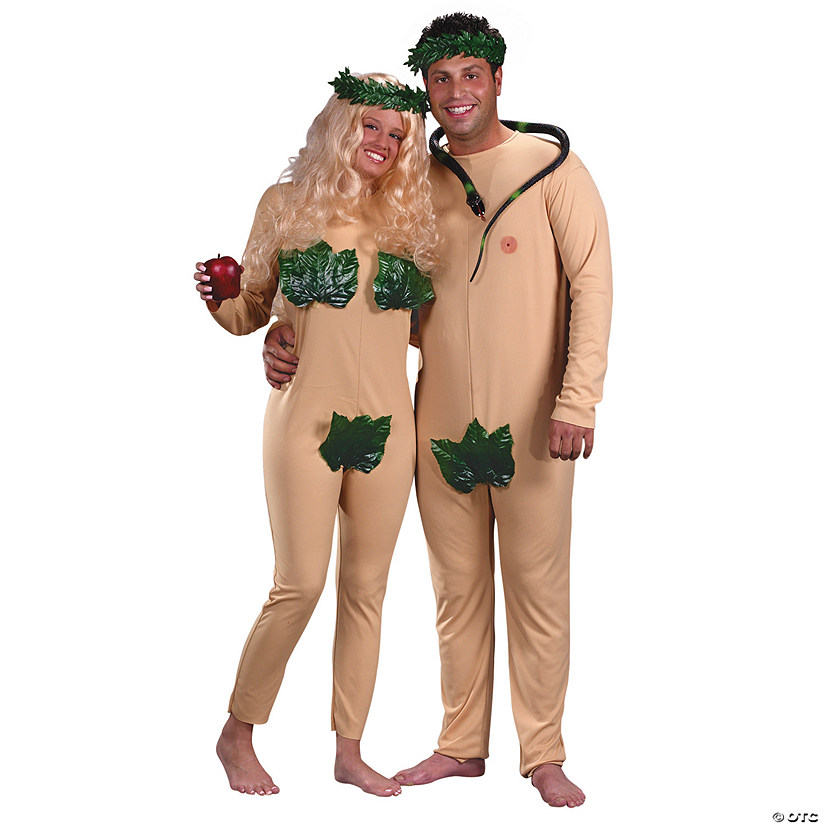 Adam and Eve Couple's Costume Image