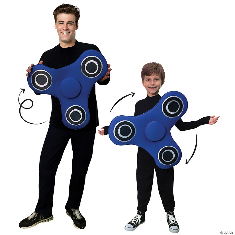Adult And Child Spinner Blue Costume Image