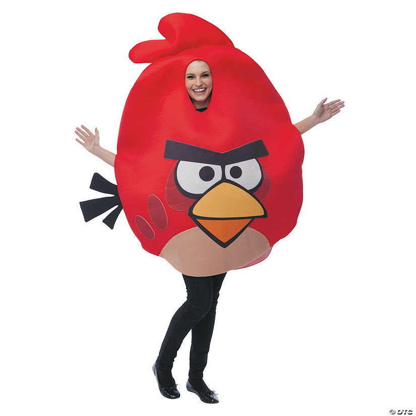Adult Angry Birds Red Bird Costume Image