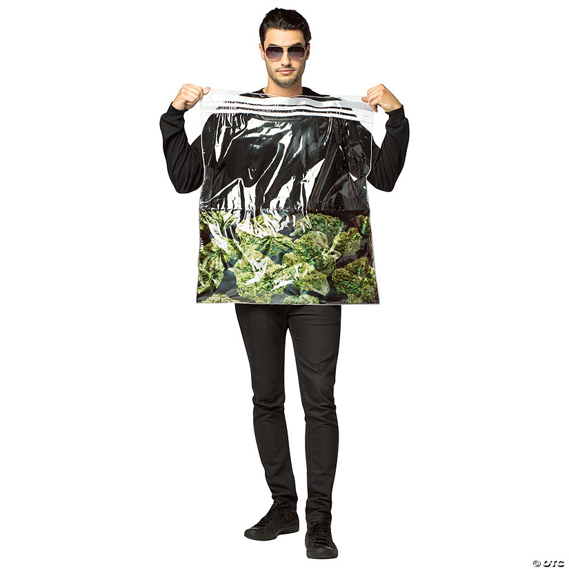 Adult Bag Of Weed Costume Image