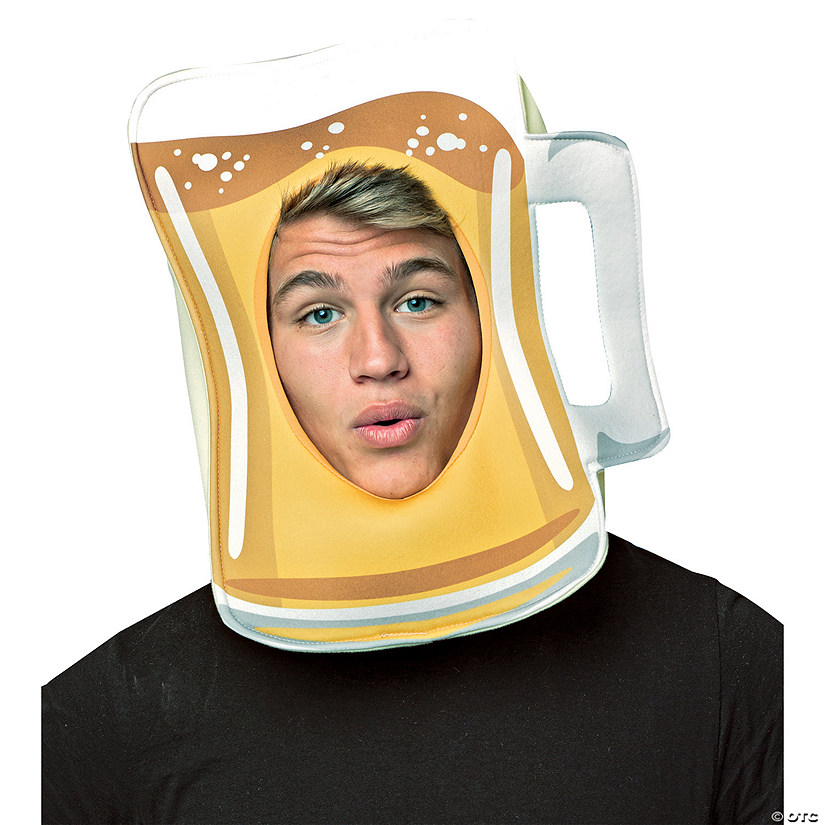Adult Beer Mug Mask Halloween Express