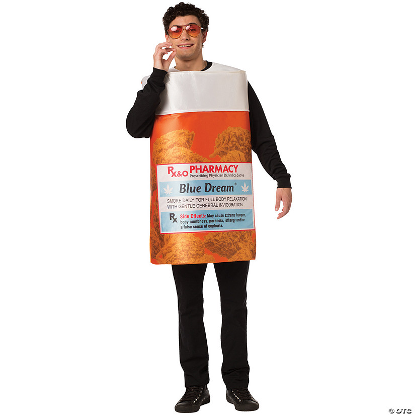 Adult Blue Dream Rx Bottle Costume Halloween Express