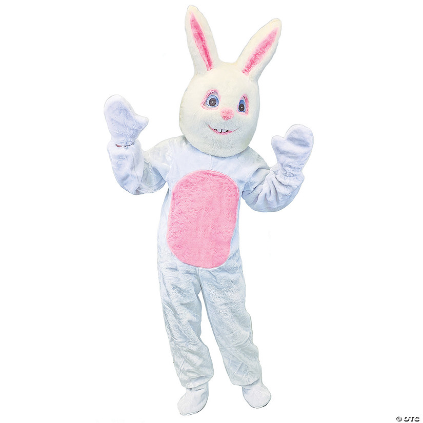 Adult Bunny Suit with Mascot Head - Large Image