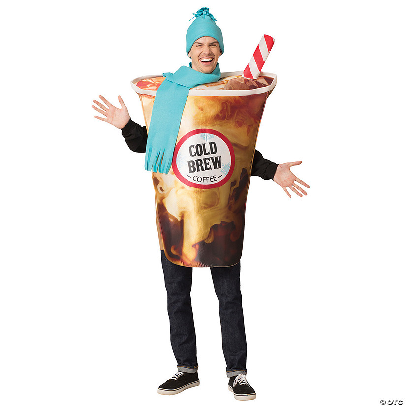 Adult Cold Brew Coffee Costume Image