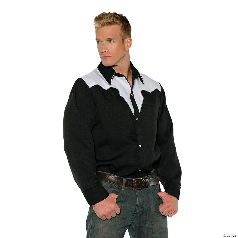 Adult Cowboy Shirt Image