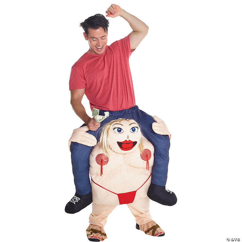 Adult Fat Stipper Piggyback Costume Image