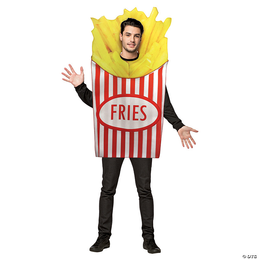 Adult French Fries Costume Image