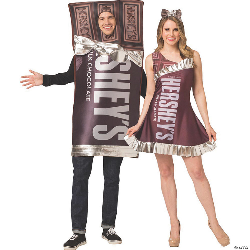 Adult Hershey's Bar Couple Costumes - Discontinued