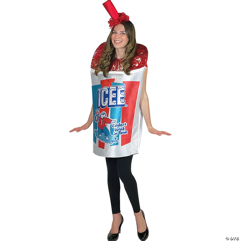 Adult Icee Sparkle Red Tunic Costume Image