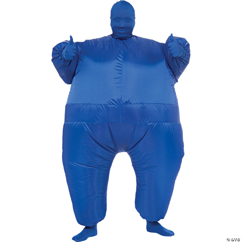 Adult Inflatable Blue Skin Suit Image