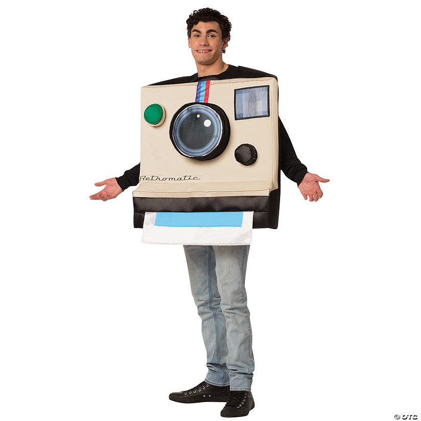 Adult Instant Camera Costume Image