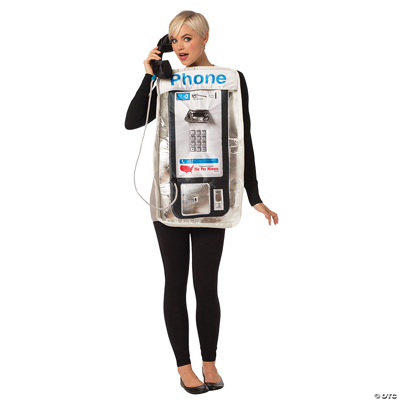 Adult Pay Phone Costume Image