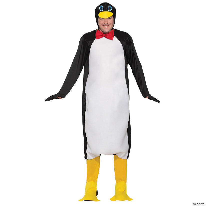 Adult Plush Penguin Costume Image