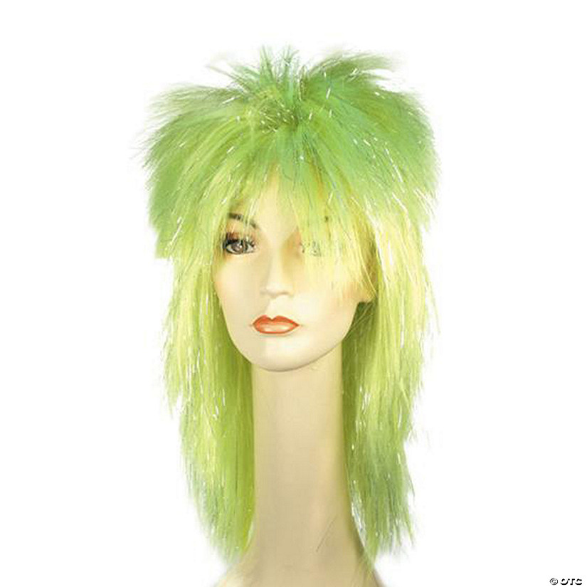 Adult Punk Fright Wig Green Image