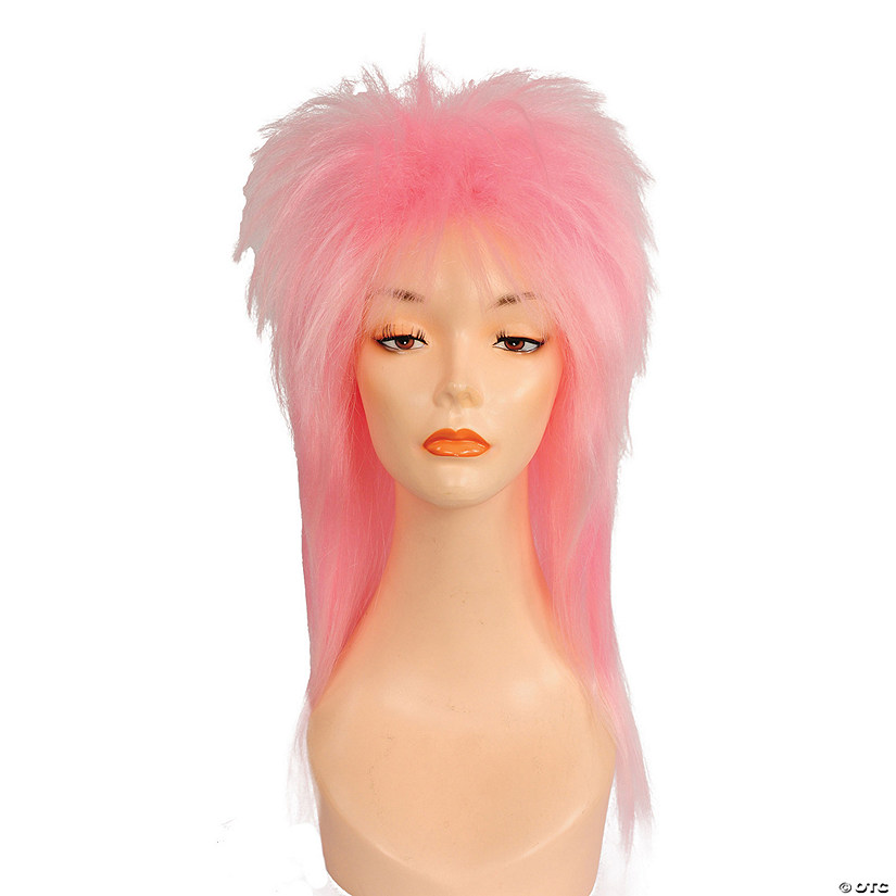Adult Punk Fright Wig Light Pink Image