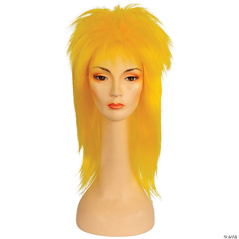 Adult Punk Fright Wig Yellow Image