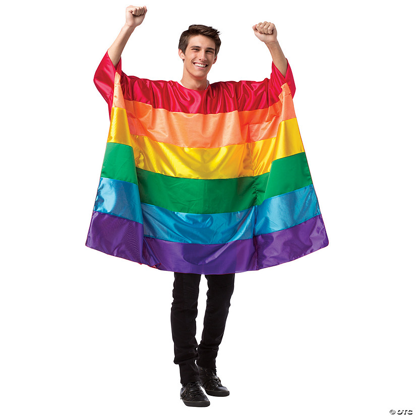 Adult Rainbow Flag Costume Image