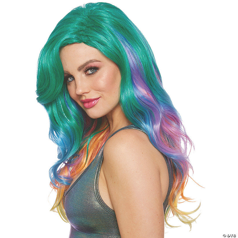 Adult Rainbow Wig Image