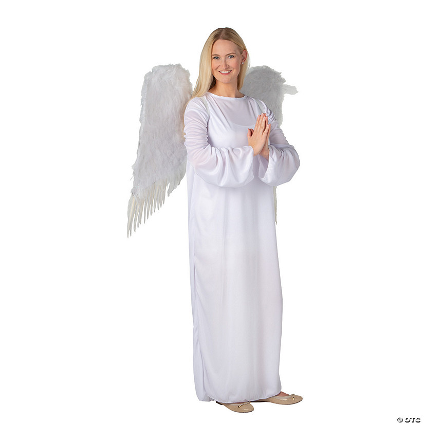 Adult&amp;#8217;s Angel Gown with Wings - 2 Pc. Image