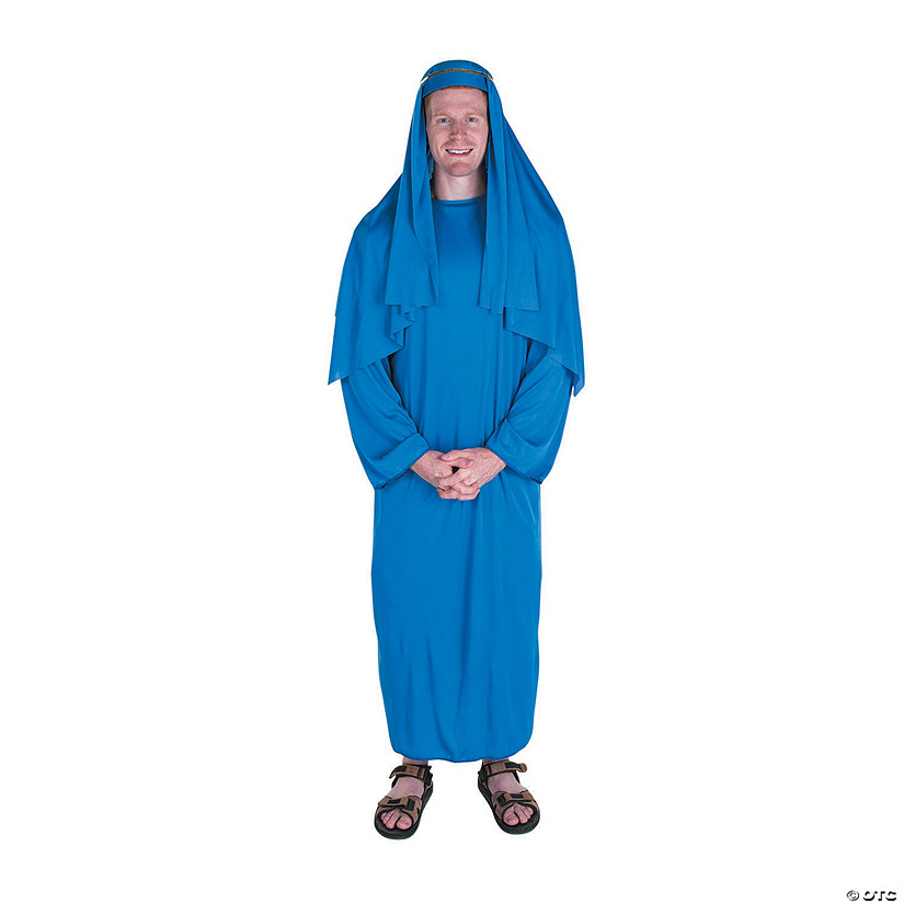Adult&amp;#8217;s Blue Nativity Robe &amp; Headpiece Image