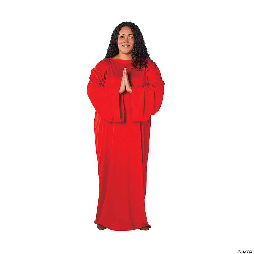 Adult&amp;#8217;s Plus Size Red Nativity Gown Image