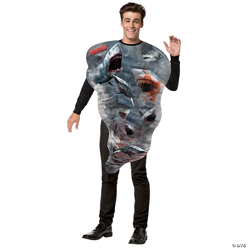 Adult Sharknado Tornado Costume Image