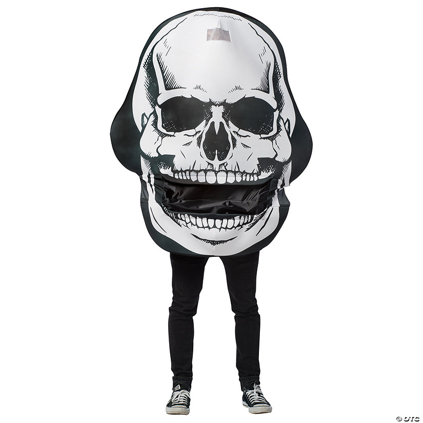 Adult Skull Mouth Head Costume Image