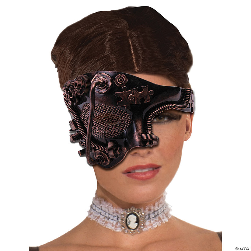 Adult Steampunk Bronze Mask Image