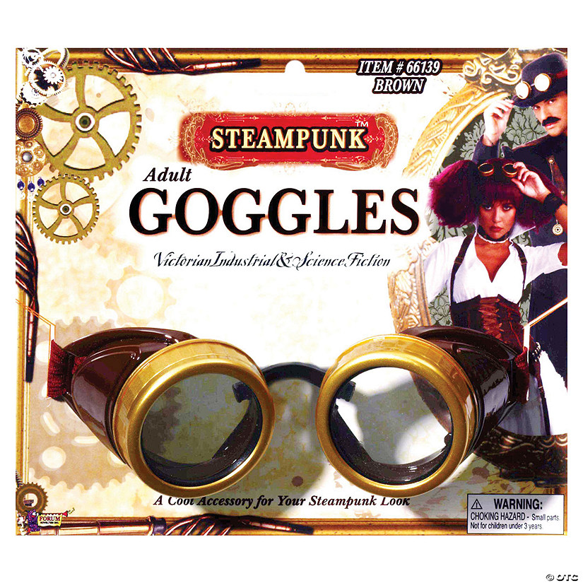 Adult Steampunk Goggles Image