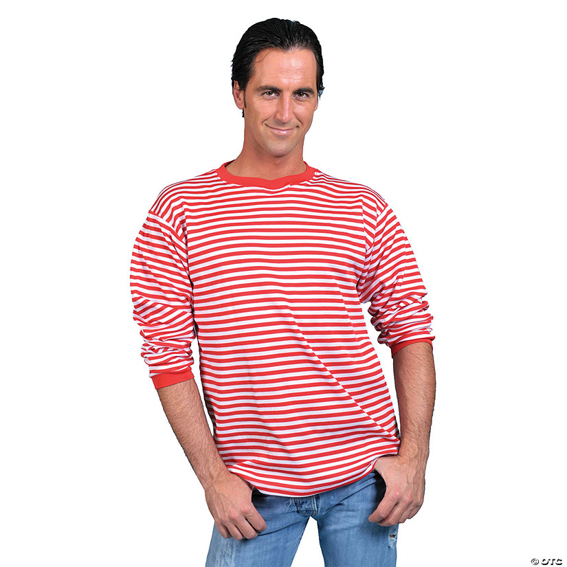 Adult Striped Clown Shirt Image